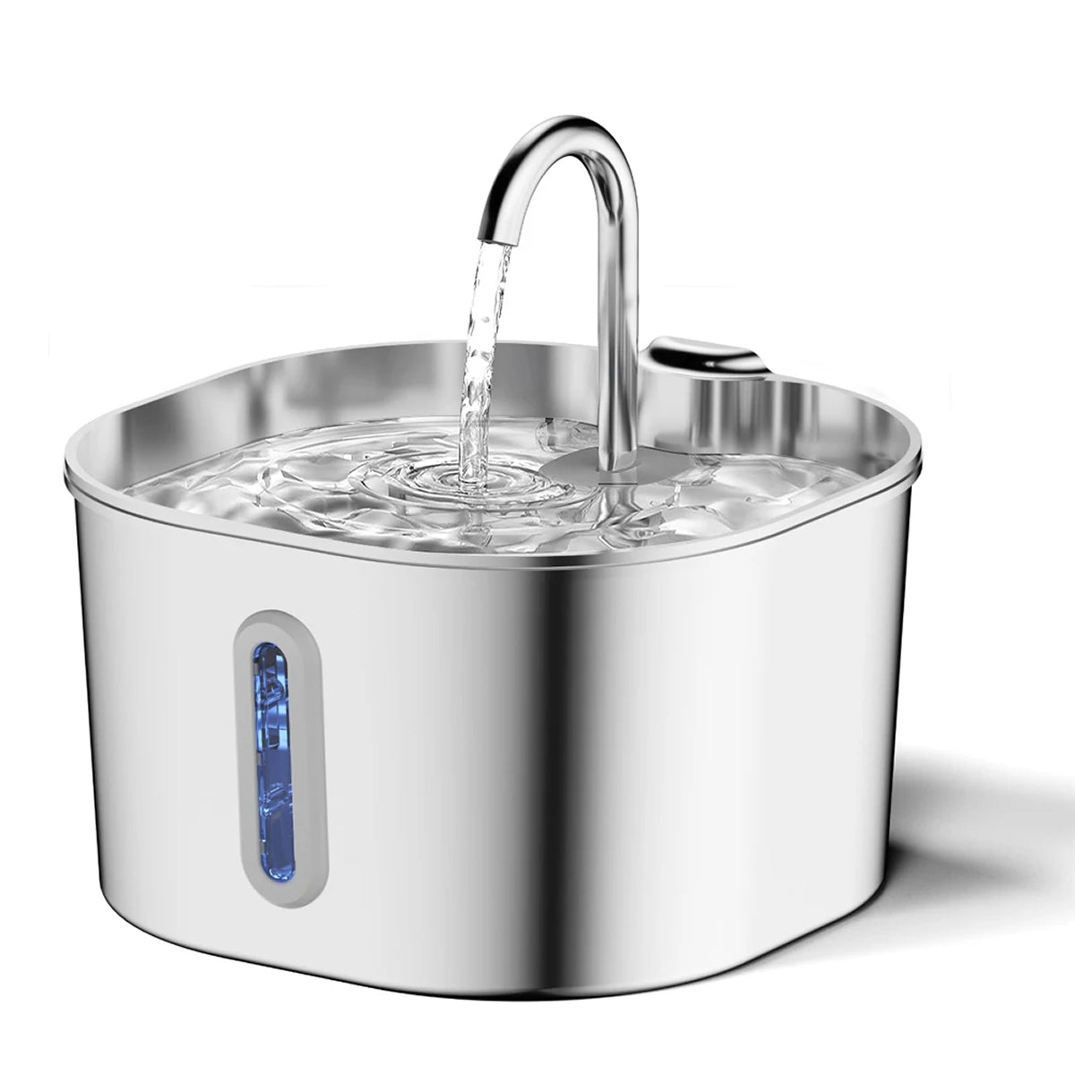 PurriVax Stainless Steel Cat Drinking Fountain 2.2L