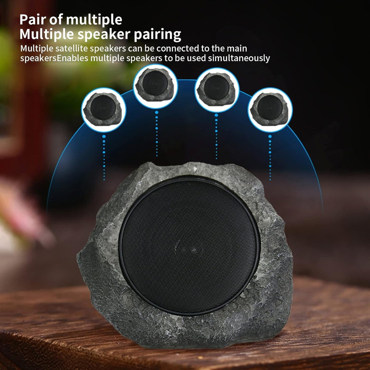SoniiBloom Solar Powered 360 Degree Outdoor Garden Speaker