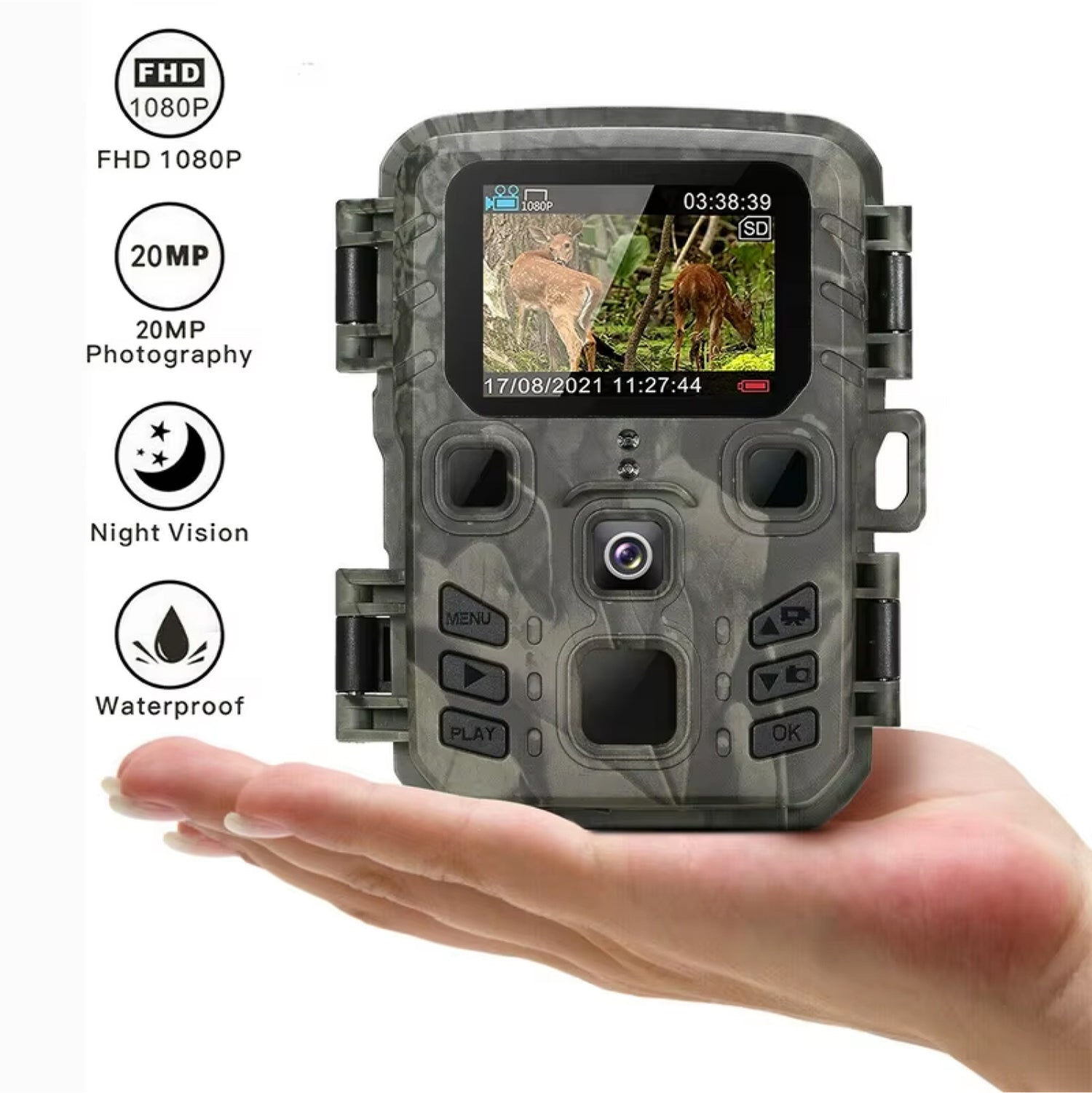 FaunPeak WiFi Wildlife Camera | 20MP HD Night Vision Trail Cam