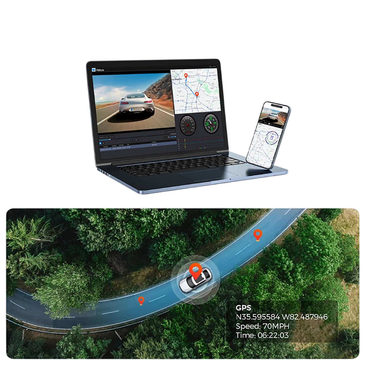 DashyLynk 4K Wireless Dashcam with Rear Camera & WiFi UK
