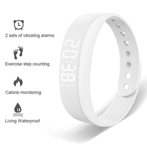 FlickoWake Silent Vibration Alarm Band with 3D Pedometer