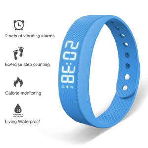 FlickoWake Silent Vibration Alarm Band with 3D Pedometer