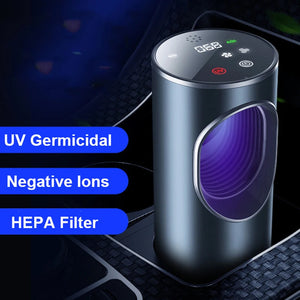 Fresobrex Car Air Purifier - UV & Negative Ion Cabin Air Cleaner