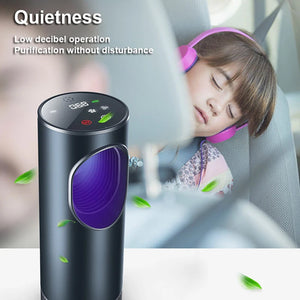 Fresobrex Car Air Purifier - UV & Negative Ion Cabin Air Cleaner