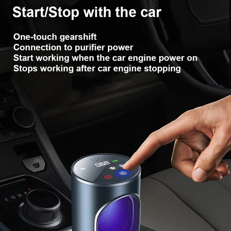 Fresobrex Car Air Purifier - UV & Negative Ion Cabin Air Cleaner