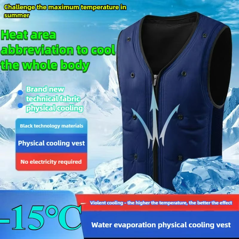 Frozakes Evaporative Cooling Ice Vest for Outdoor Work