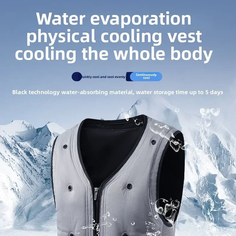 Frozakes Evaporative Cooling Ice Vest for Outdoor Work