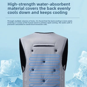 Frozakes Evaporative Cooling Ice Vest for Outdoor Work