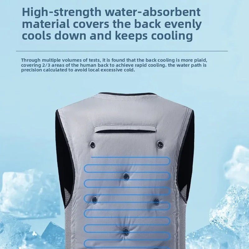 Frozakes Evaporative Cooling Ice Vest for Outdoor Work
