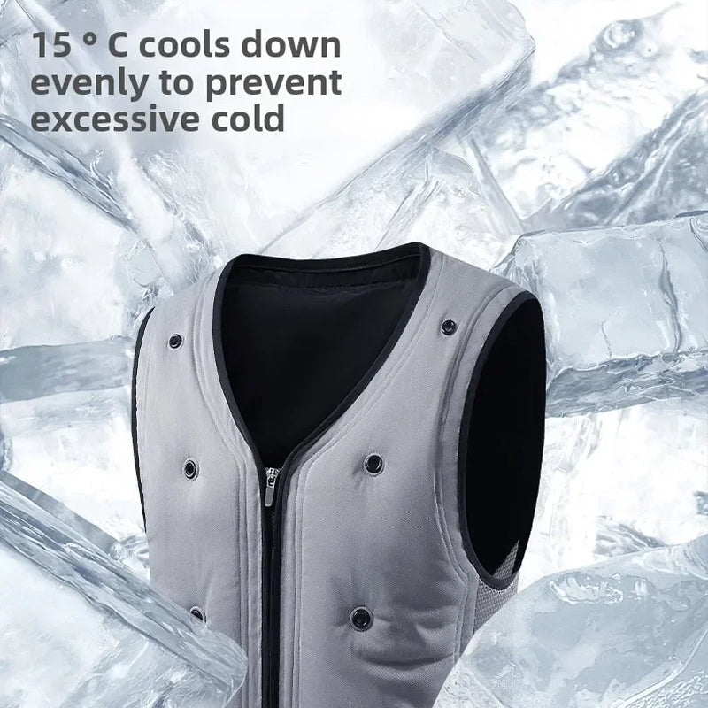 Frozakes Evaporative Cooling Ice Vest for Outdoor Work