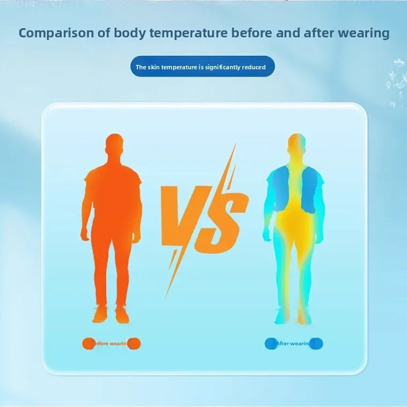 Frozakes Evaporative Cooling Ice Vest for Outdoor Work
