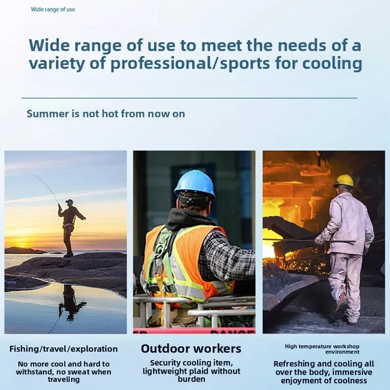 Frozakes Evaporative Cooling Ice Vest for Outdoor Work