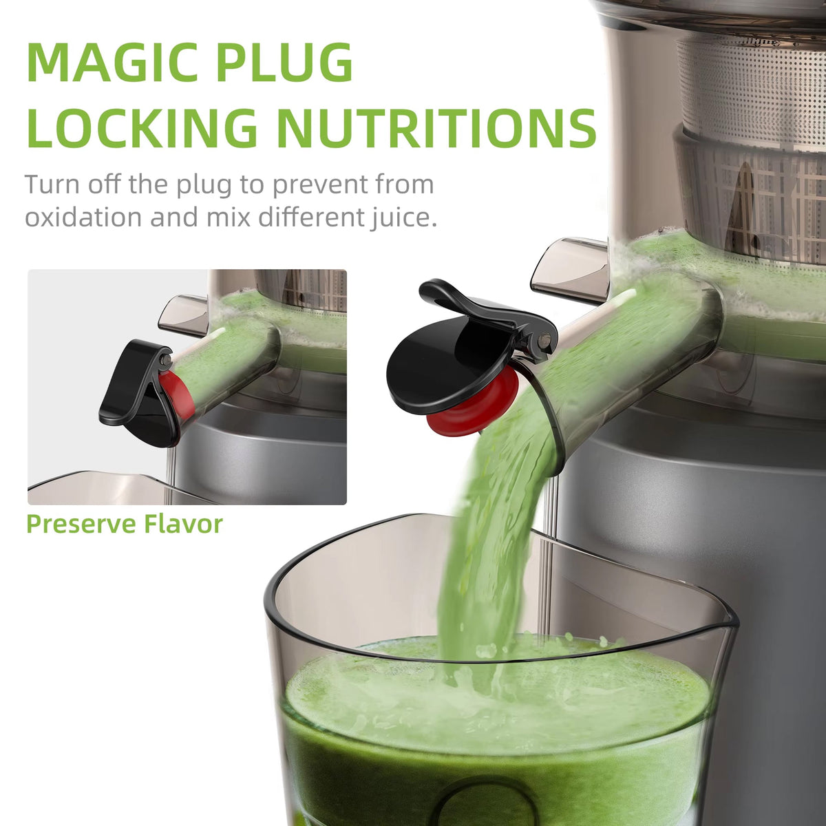 FruitTusii Slow Masticating Cold Press Juicer UK