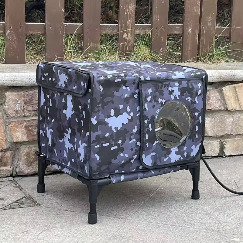 HeatoPury Heated Outdoor Cat House | Waterproof Winter Cat Shelter