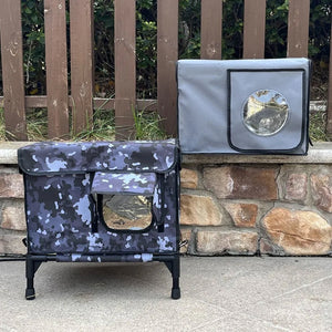HeatoPury Heated Outdoor Cat House | Waterproof Winter Cat Shelter