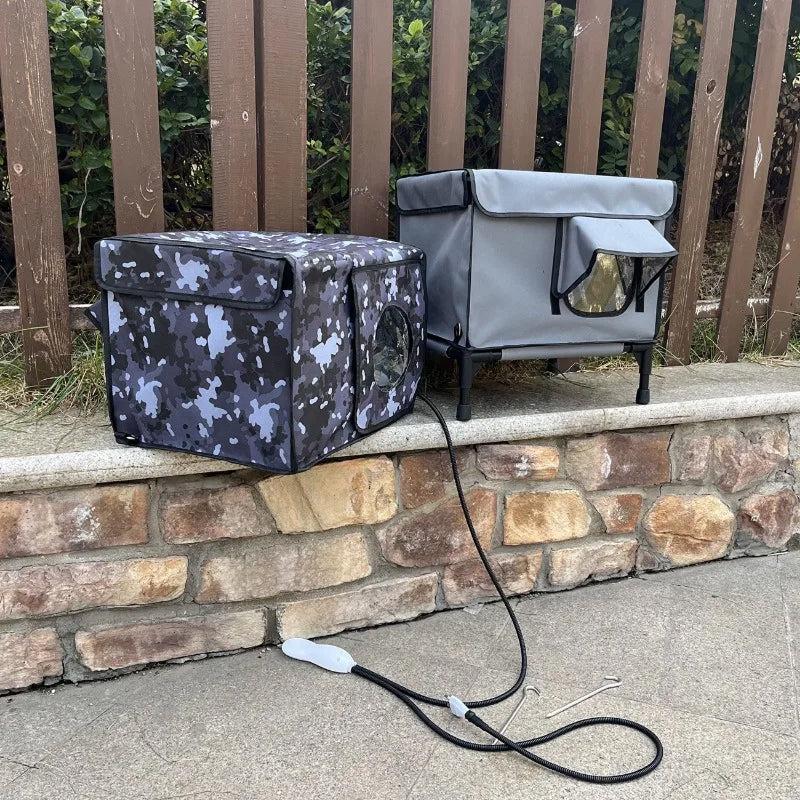 HeatoPury Heated Outdoor Cat House | Waterproof Winter Cat Shelter