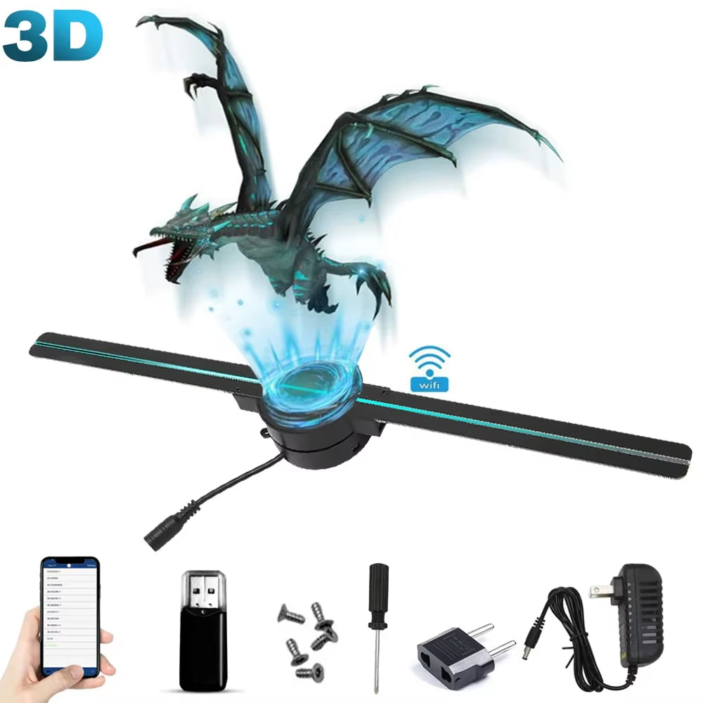 Holovoxy 3D Hologram Fan LED Floating Display UK