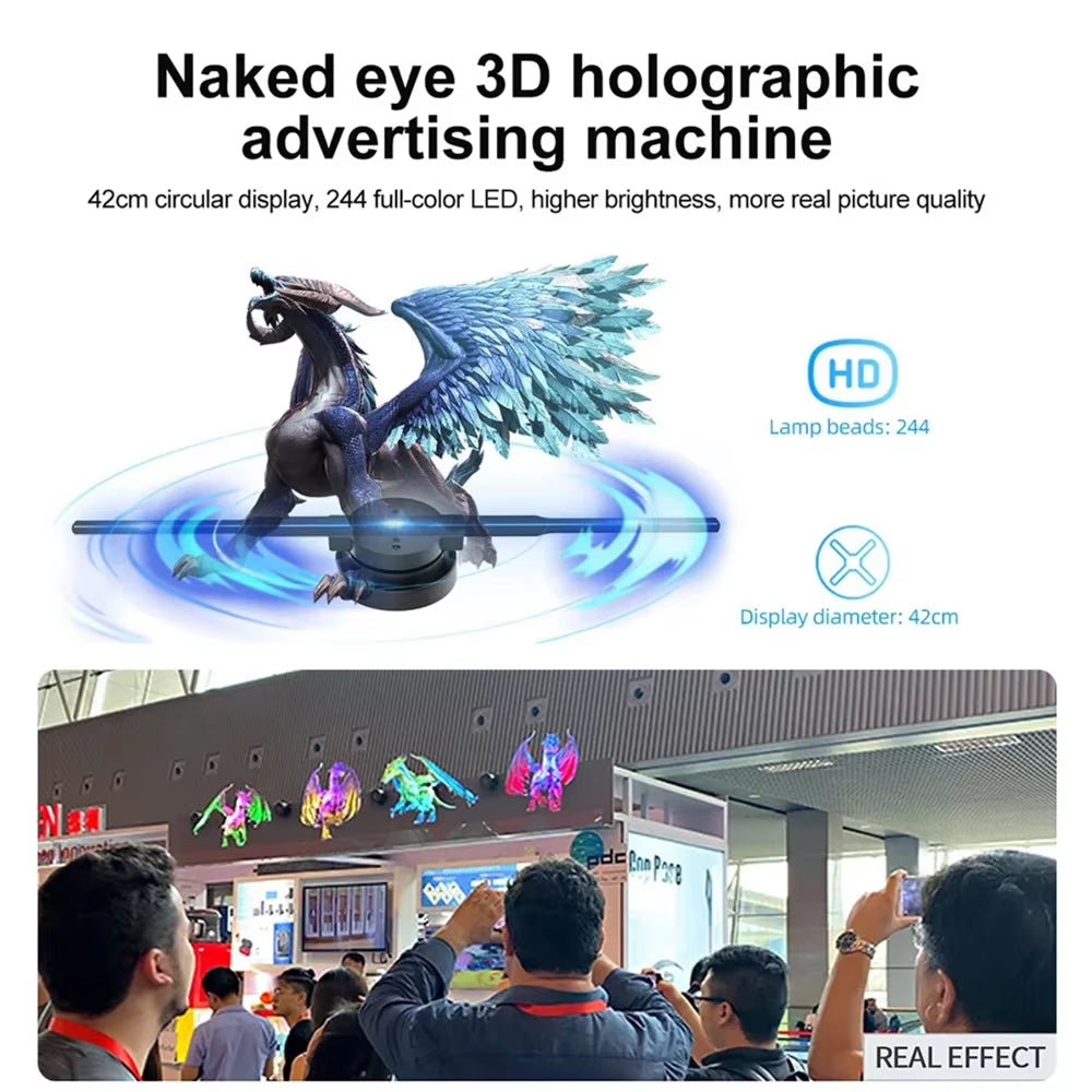 Holovoxy 3D Hologram Fan LED Floating Display UK