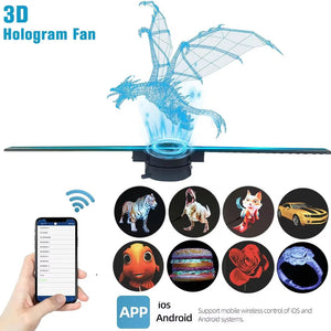 Holovoxy 3D Hologram Fan LED Floating Display UK