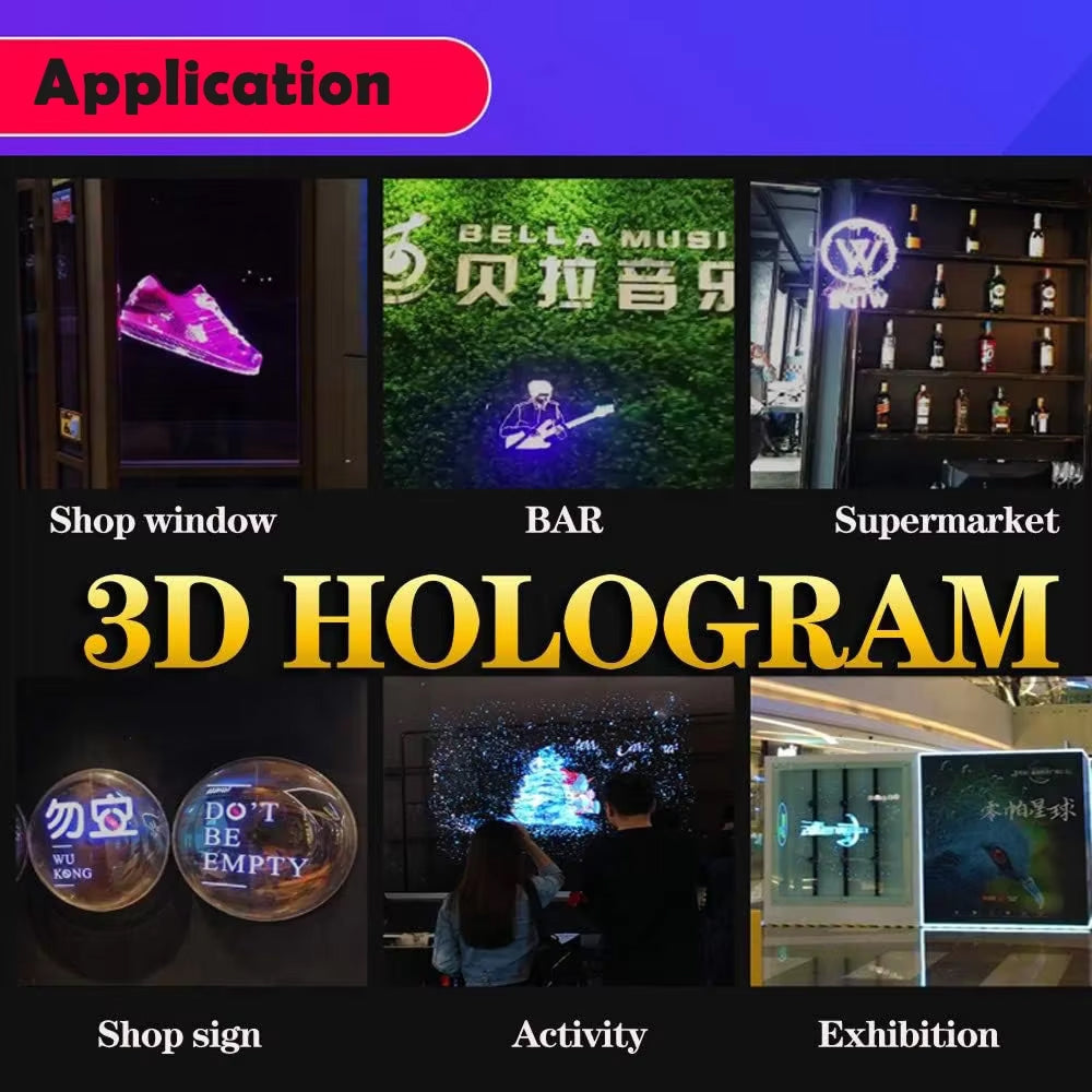 Holovoxy 3D Hologram Fan LED Floating Display UK