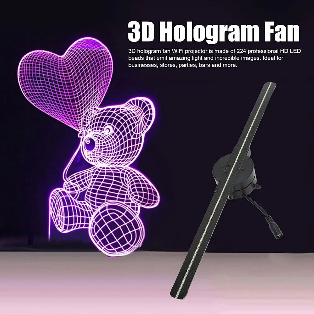 Holovoxy 3D Hologram Fan LED Floating Display UK