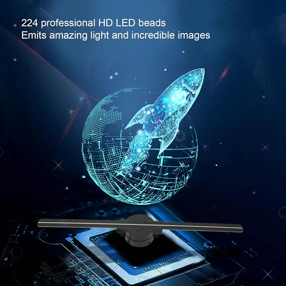 Holovoxy 3D Hologram Fan LED Floating Display UK