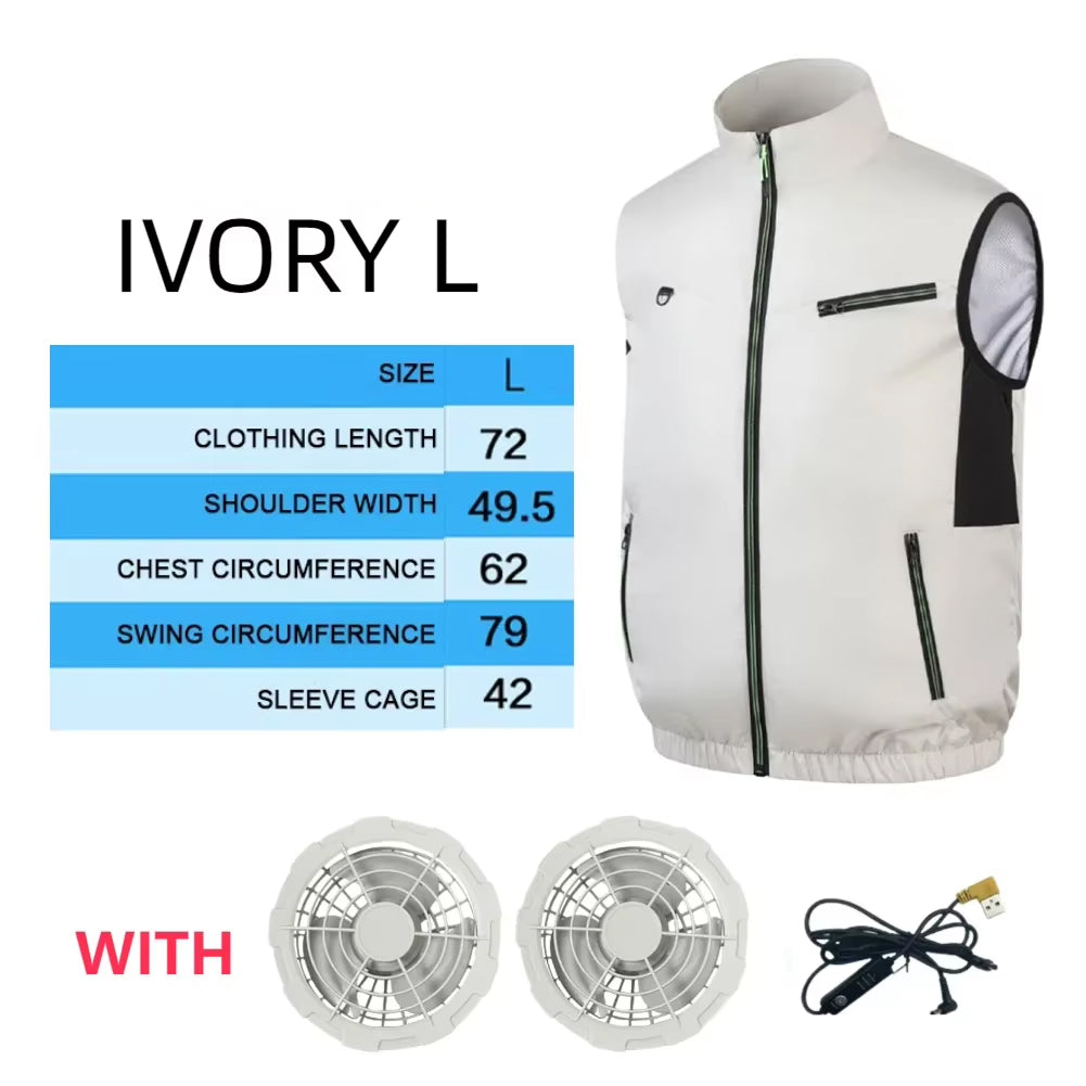 IcyZapek Cooling Ice Vest for Outdoor Work and Exercise