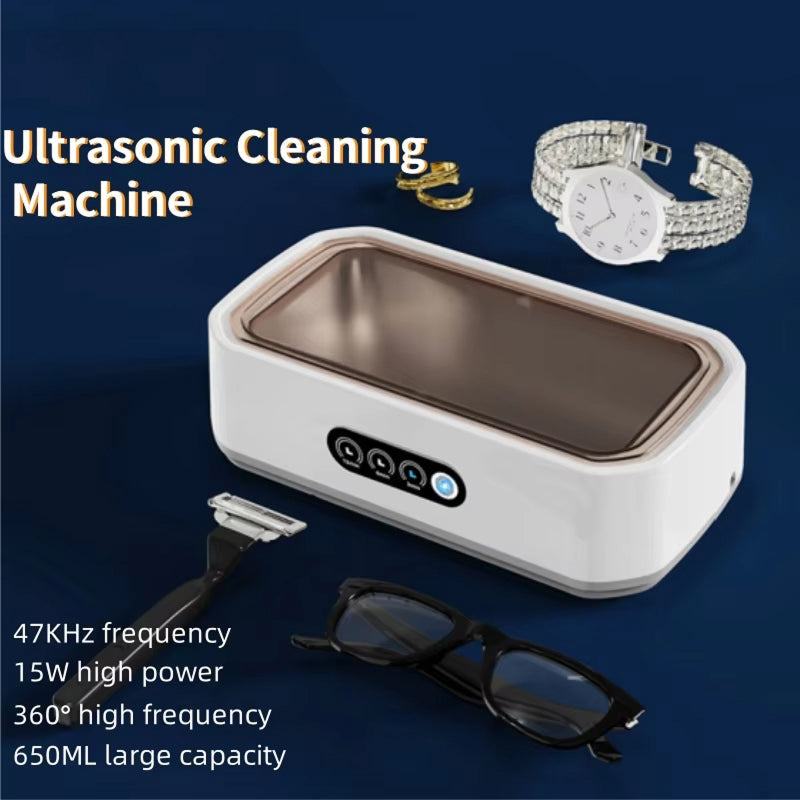JewelyClin 47KHz Ultrasonic Jewellery and Glasses Cleaner