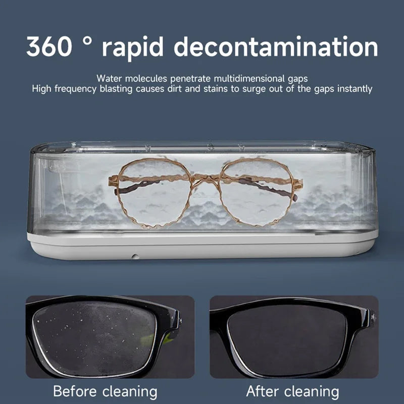 JewelyClin 47KHz Ultrasonic Jewellery and Glasses Cleaner