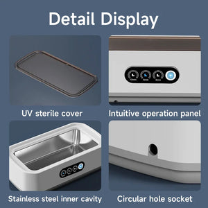 JewelyClin 47KHz Ultrasonic Jewellery and Glasses Cleaner
