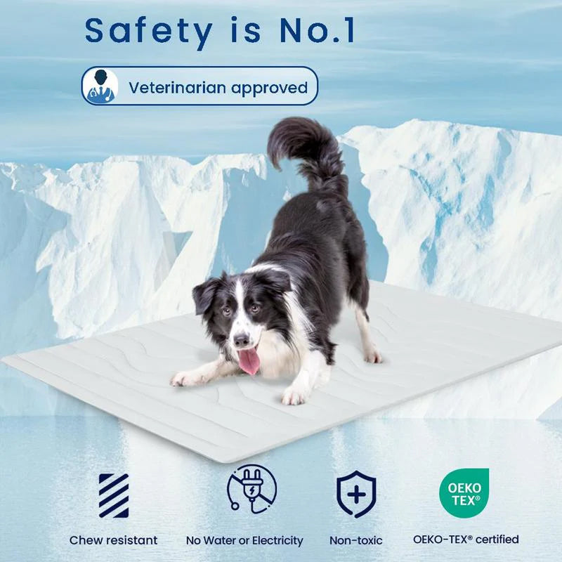 Kobolaf Arc-Chill Dog Cooling Mat - Portable & Washable Pet Cushion