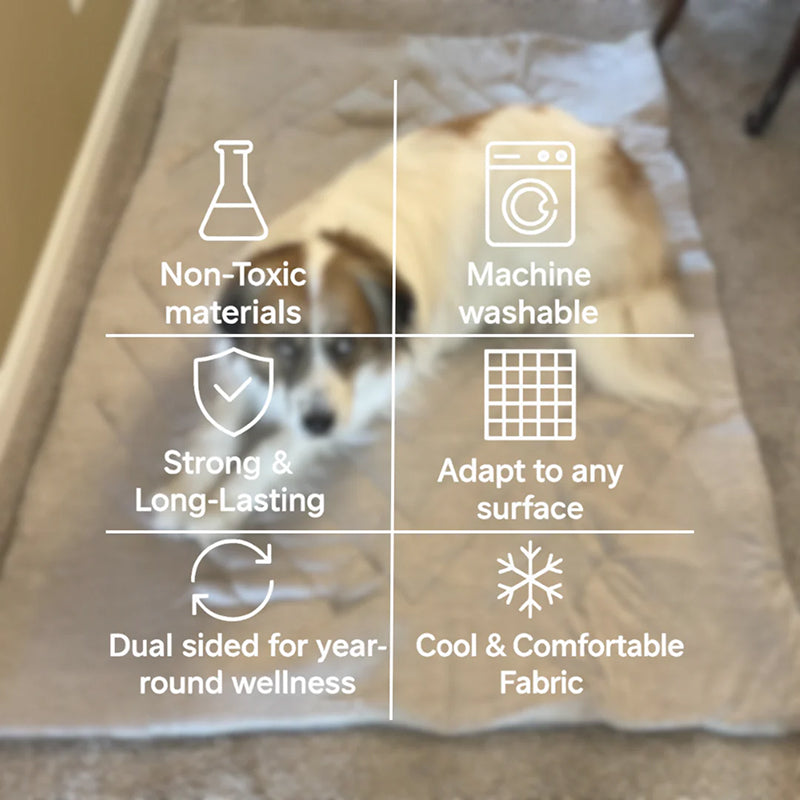 Kobolaf Arc-Chill Dog Cooling Mat - Portable & Washable Pet Cushion
