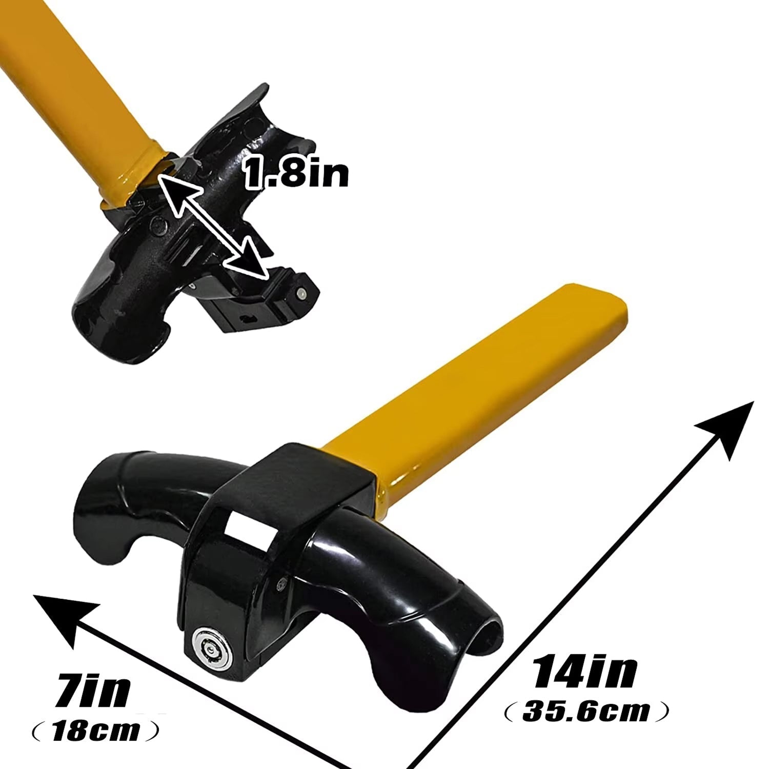 Heavy-Duty Steering Wheel Lock for Anti-Theft Protection