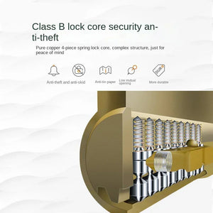 LockSpino Anti-Theft Steering Wheel Lock with Window Breaker