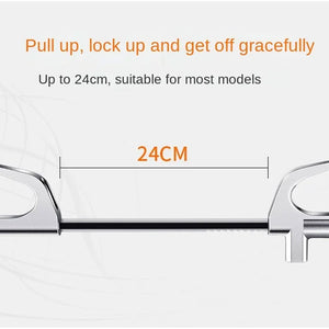 LockSpino Anti-Theft Steering Wheel Lock with Window Breaker