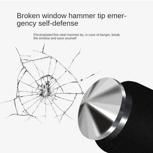 LockSpino Anti-Theft Steering Wheel Lock with Window Breaker
