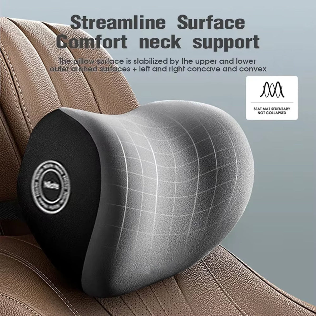 LubeCarok Ergonomic Car Lumbar Support & 3D Neck Pillow