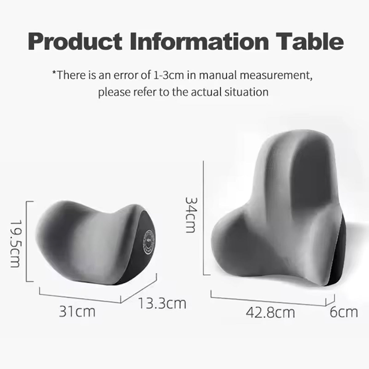 LubeCarok Ergonomic Car Lumbar Support & 3D Neck Pillow
