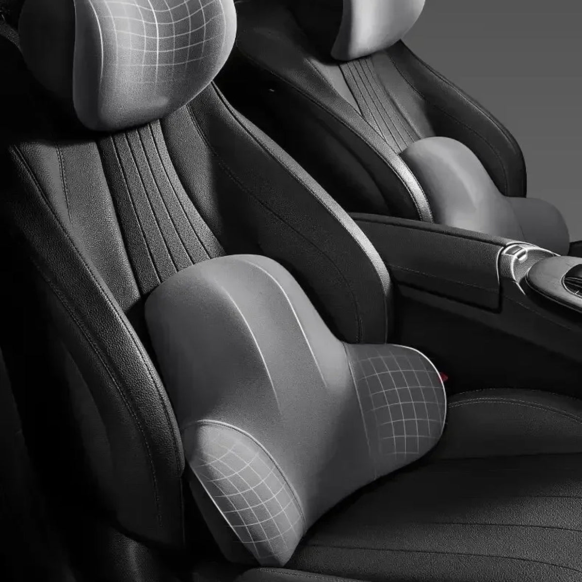 LubeCarok Ergonomic Car Lumbar Support & 3D Neck Pillow