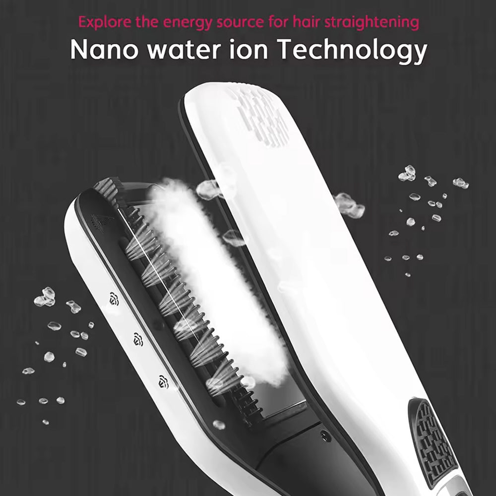 LuxeGlide Professional Steam Ion Hair Straightener for Frizz-Free Shine