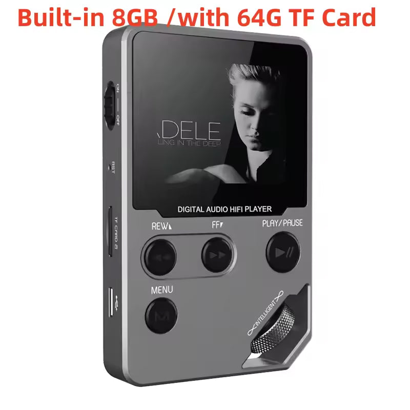 MelodyMixe Bluetooth MP3 Player | 50h Battery & Lossless Hi-Fi Audio