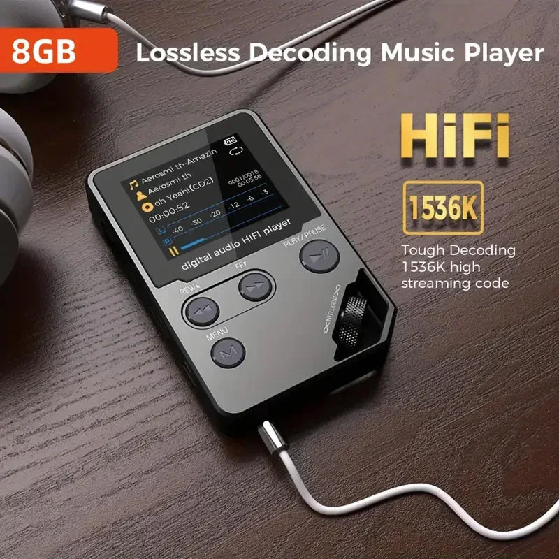 MelodyMixe Bluetooth MP3 Player | 50h Battery & Lossless Hi-Fi Audio