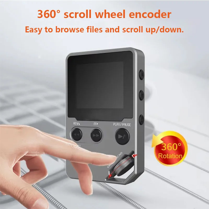 MelodyMixe Bluetooth MP3 Player | 50h Battery & Lossless Hi-Fi Audio