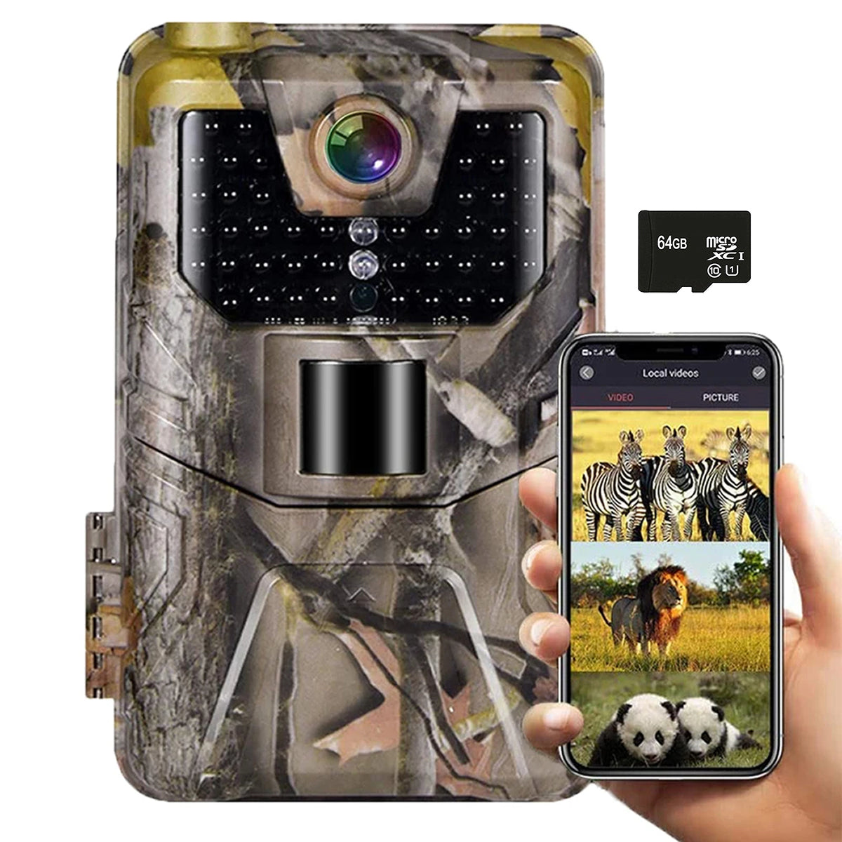 MosSnapie 4K WiFi Garden Trail Camera UK