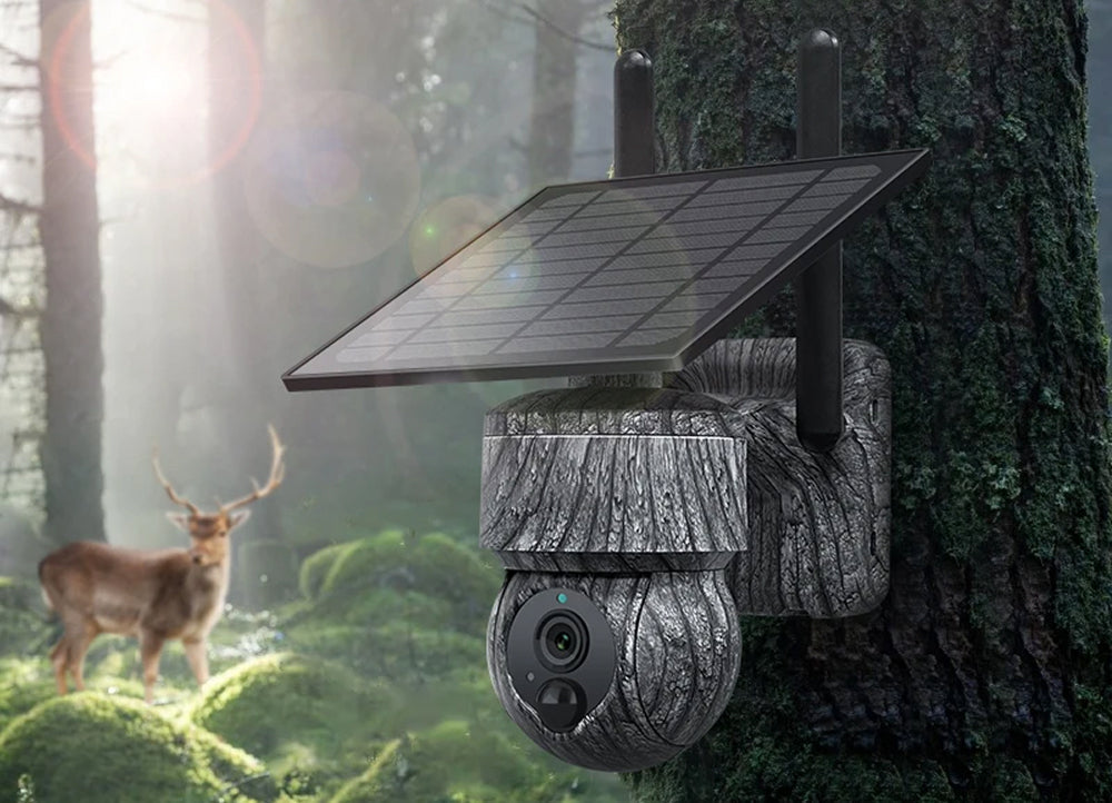 Nebulitx Solar Powered Security Camera Outdoor 4MP HD Waterproof