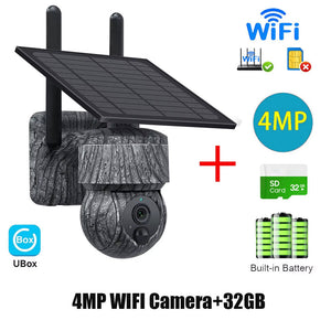 Nebulitx Solar Powered Security Camera Outdoor 4MP HD Waterproof