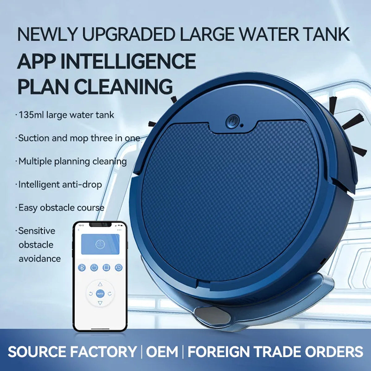 NestikDust Smart 3-in-1 Robot Vacuum and Mop
