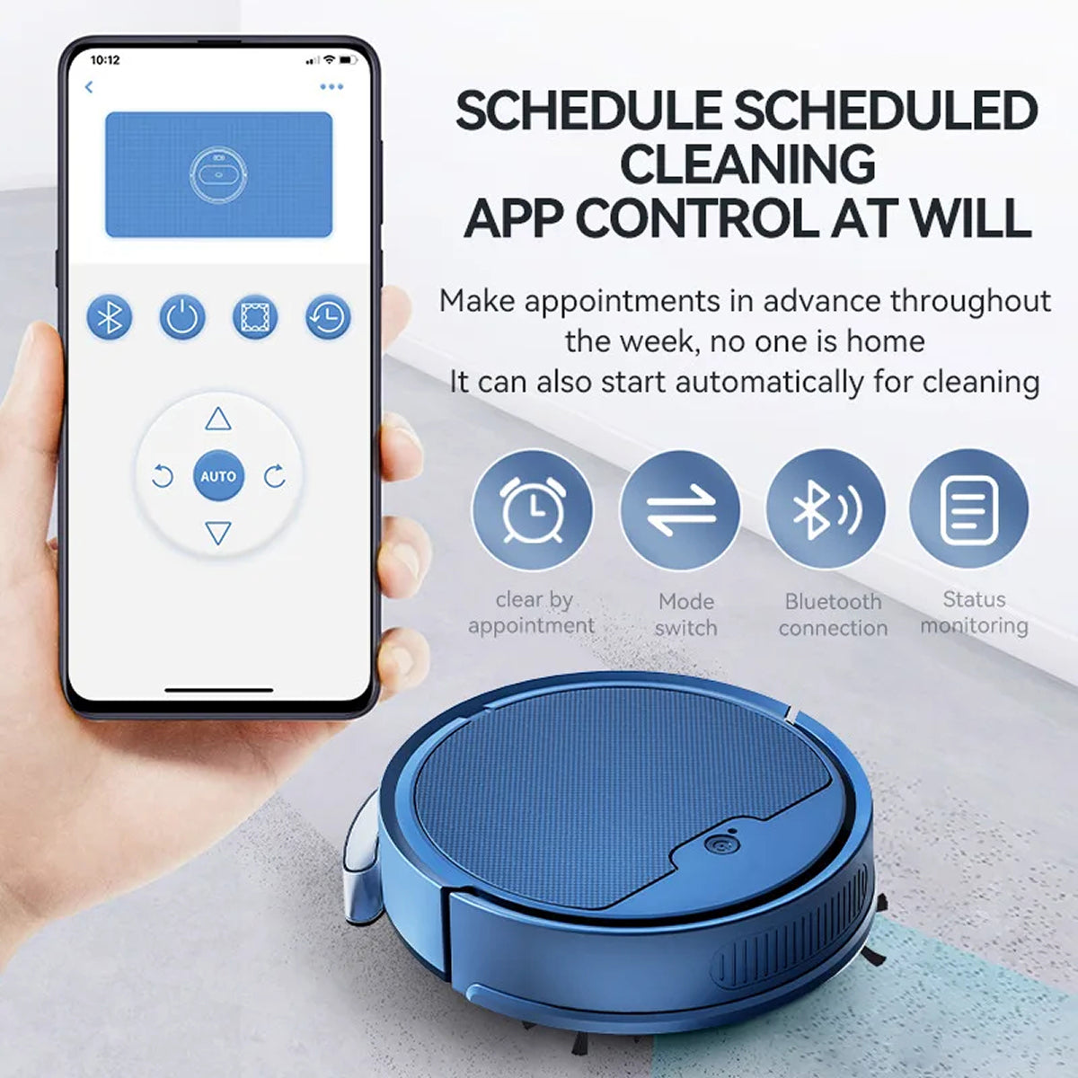 NestikDust Smart 3-in-1 Robot Vacuum and Mop