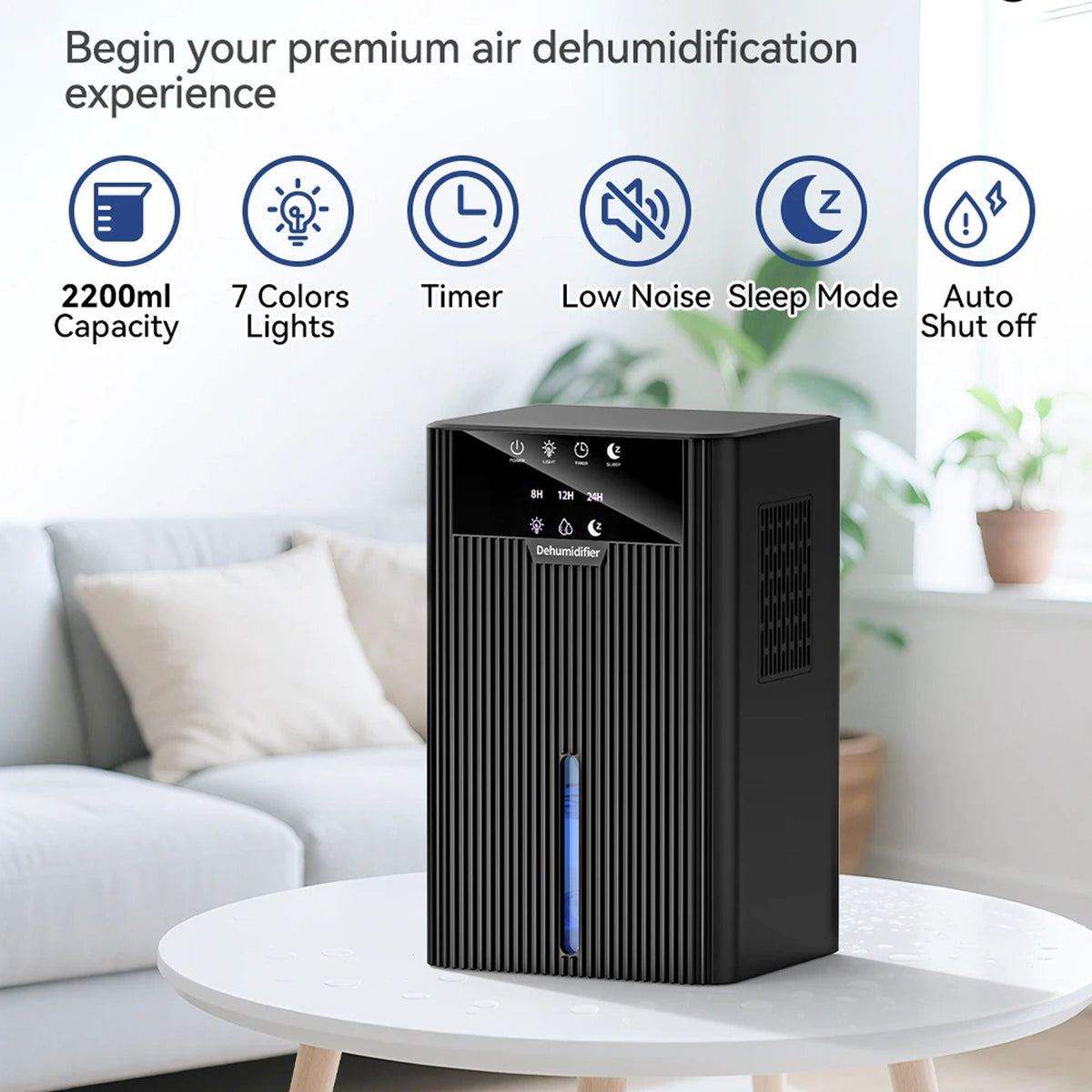 Numiriax Quiet Small Dehumidifier for Bedroom & Home UK