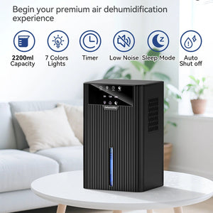 Numiriax Quiet Small Dehumidifier for Bedroom & Home UK